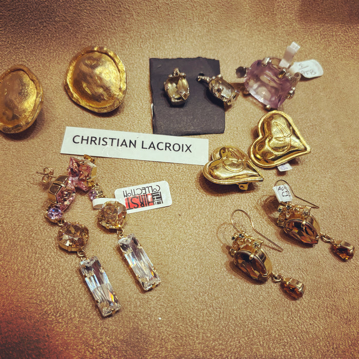 Lacroix crystal drop earrings