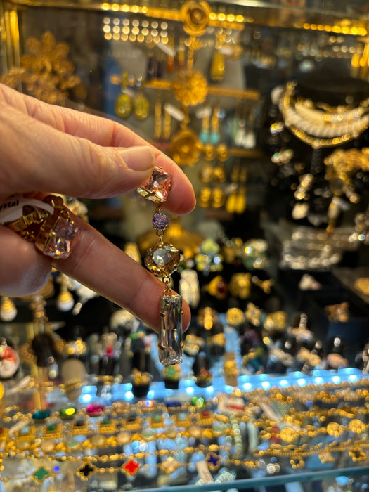 Lacroix crystal drop earrings