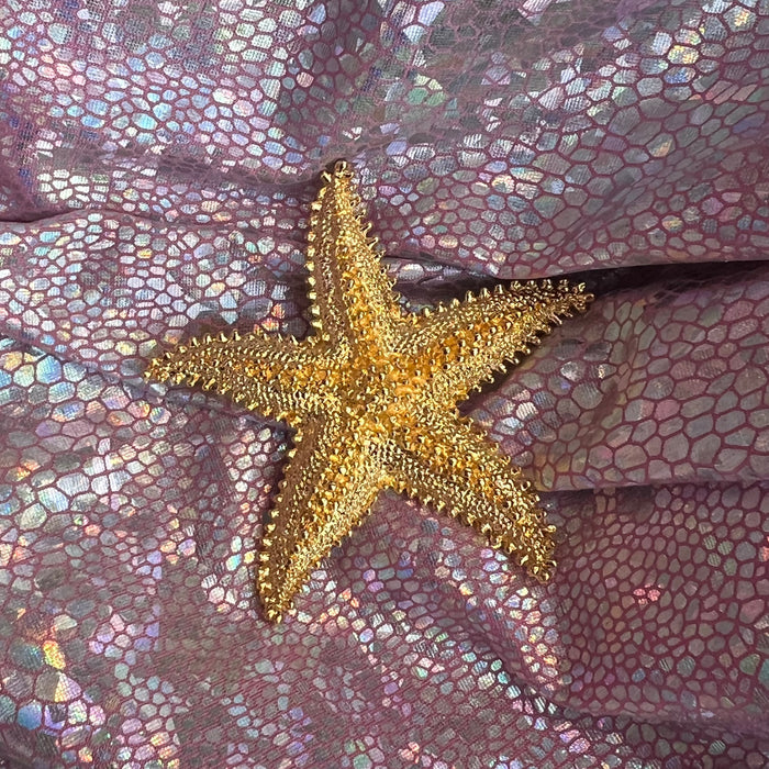 Vintage Gold Plated Starfish Brooch