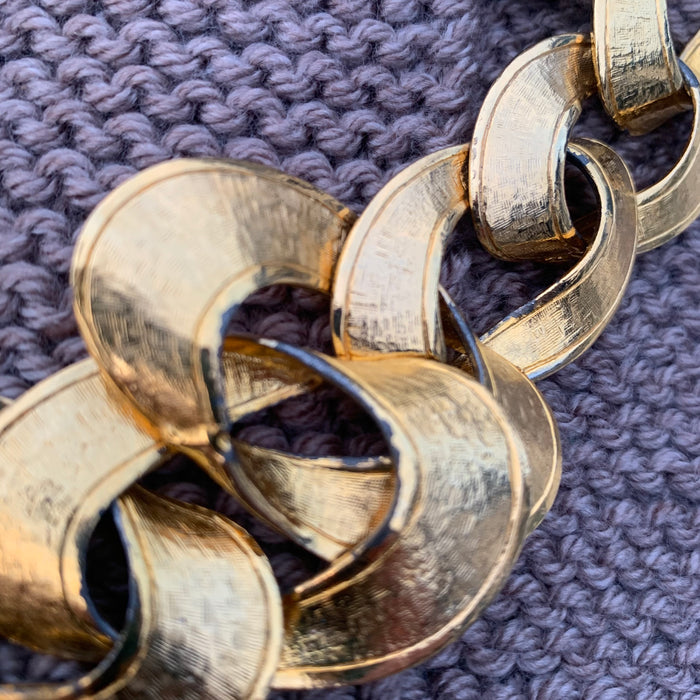 Reserved: Vintage Flat gold link chain