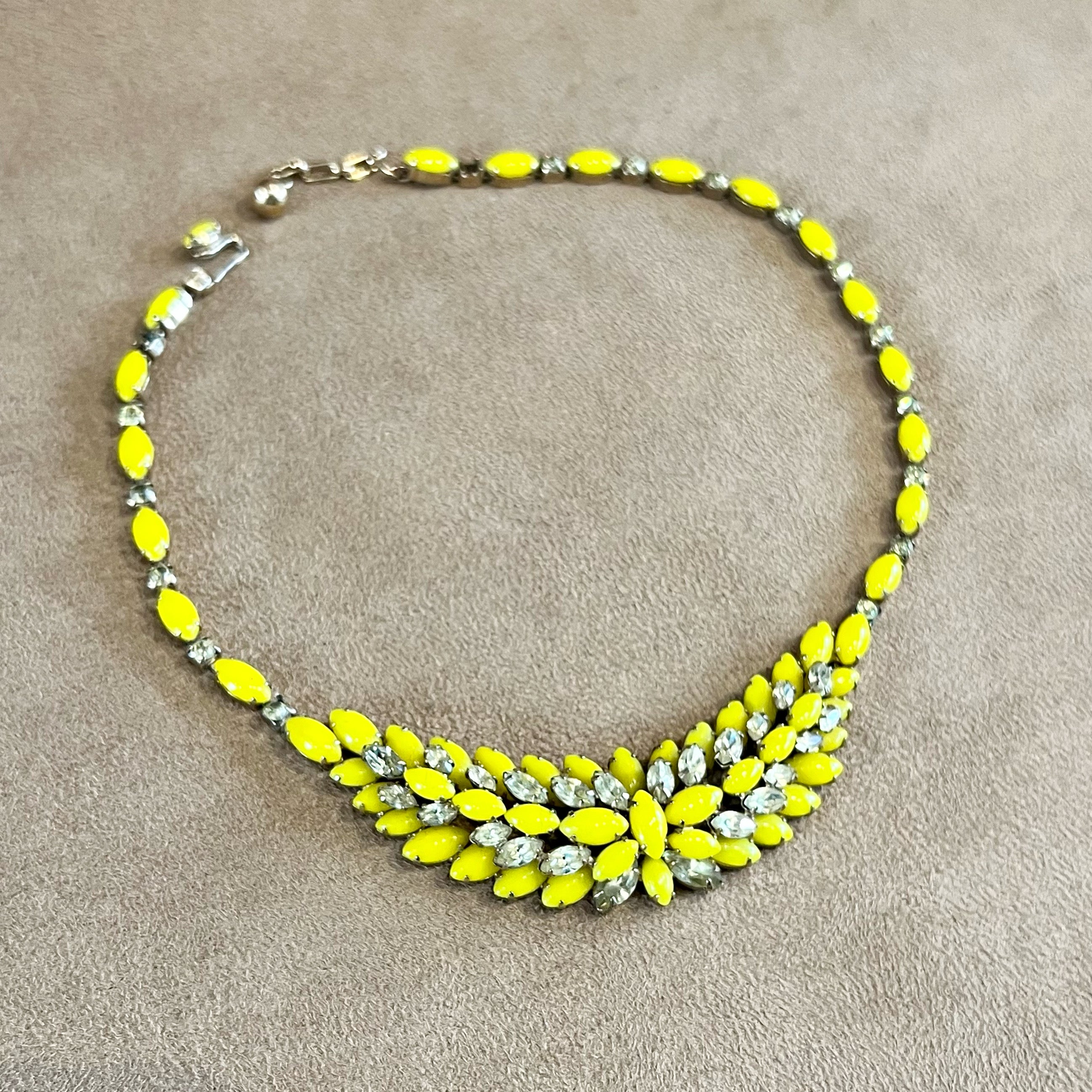 Yellow hot sale bib necklace