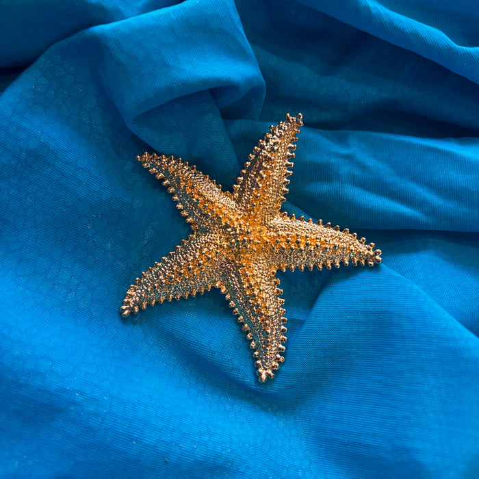 Vintage Gold Plated Starfish Brooch
