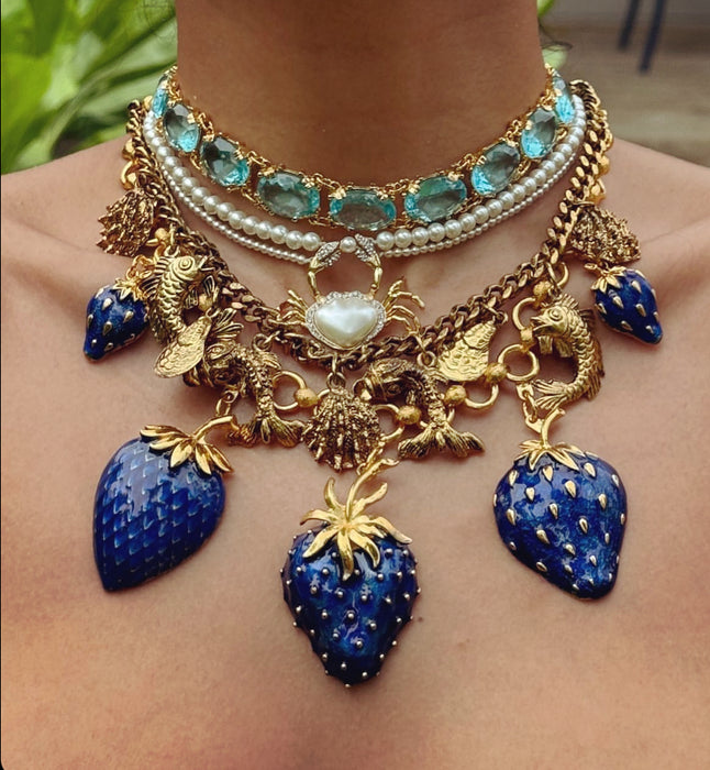 Pearl Crab necklace by Bill Skinner