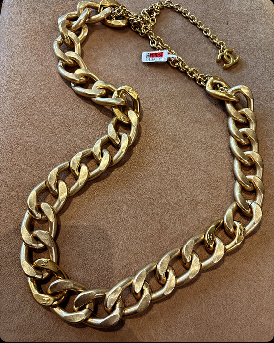 Chanel Gold Chunky Belt Necklace