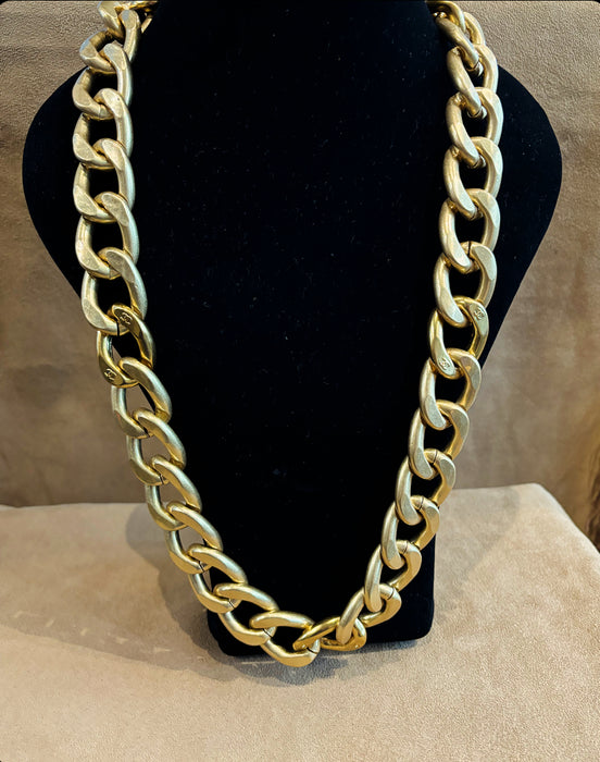 Chanel Gold Chunky Belt Necklace