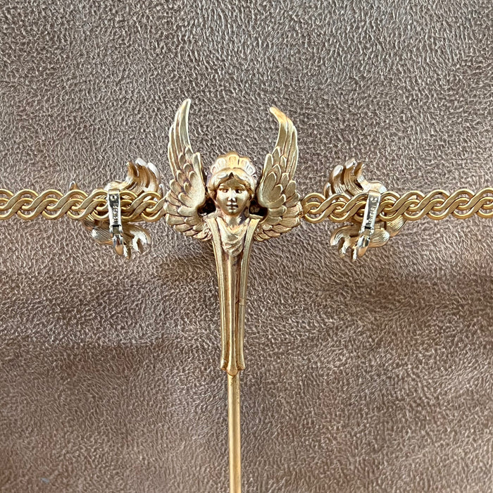 Trifari Pearl Leafy Vintage Clip On Earrings Gold Plated