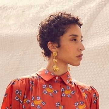 Gold Earrings Chandelier Clip On by Sardi London