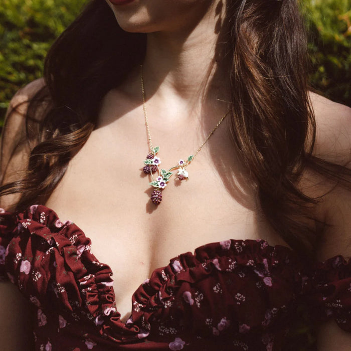 Blackberry Statement Necklace by Bill Skinner