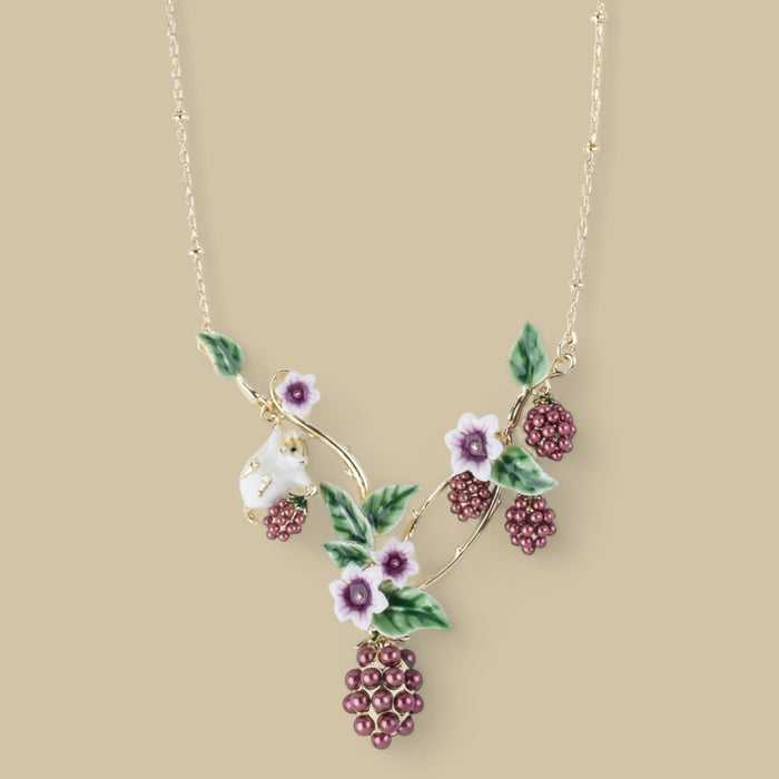 Blackberry Statement Necklace by Bill Skinner