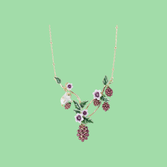Blackberry Statement Necklace by Bill Skinner