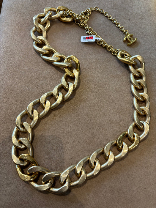 Chanel Gold Chunky Belt Necklace
