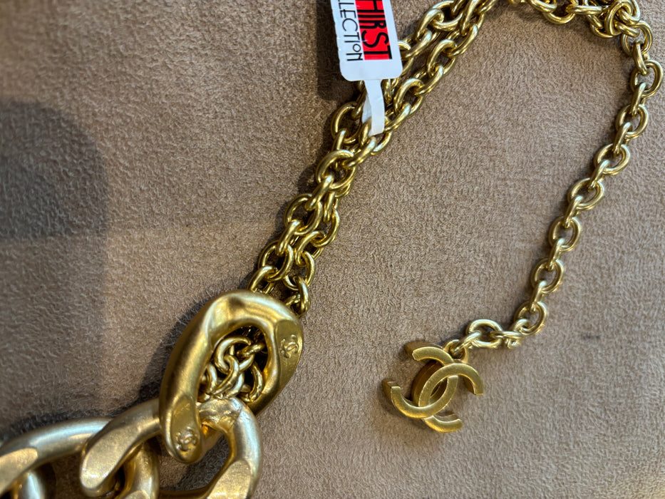 Chanel Gold Chunky Belt Necklace