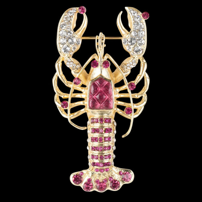 Jewelled Lobster Brooch by Bill Skinner