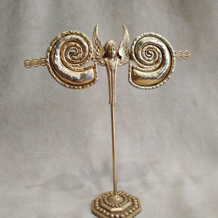 Edouard Rambaud Chunky Gold Spiral clip on earrings - The Hirst Collection