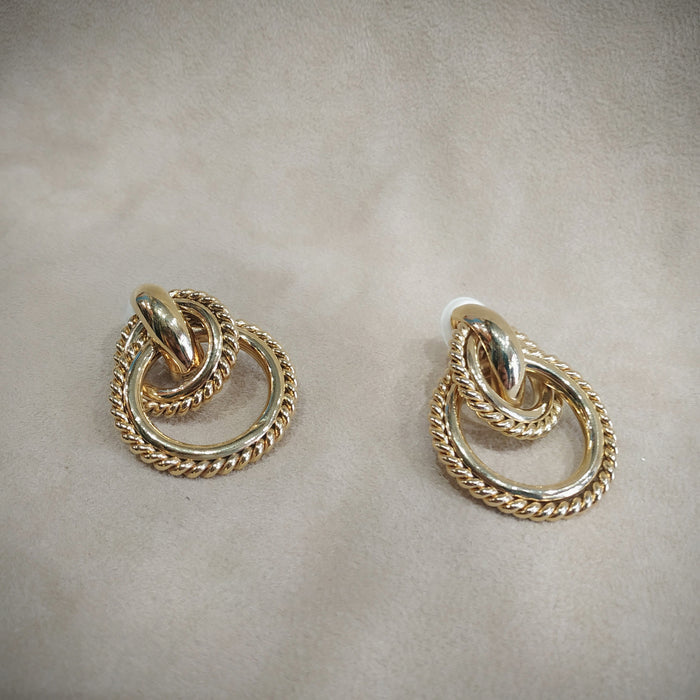 Givenchy Rope Gold Hoop Clip on earrings - The Hirst Collection