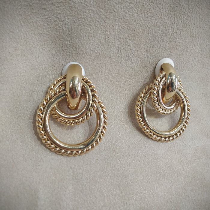 Givenchy Rope Gold Hoop Clip on earrings - The Hirst Collection