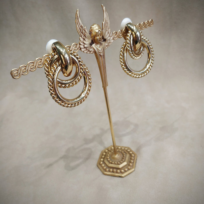 Givenchy Rope Gold Hoop Clip on earrings - The Hirst Collection