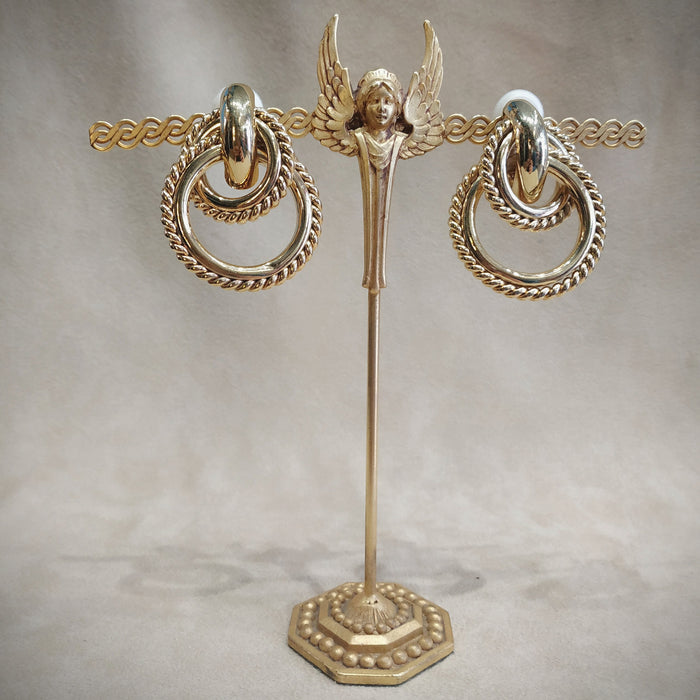 Givenchy Rope Gold Hoop Clip on earrings - The Hirst Collection