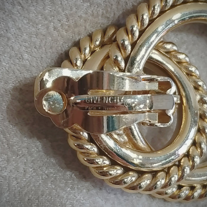 Givenchy Rope Gold Hoop Clip on earrings - The Hirst Collection