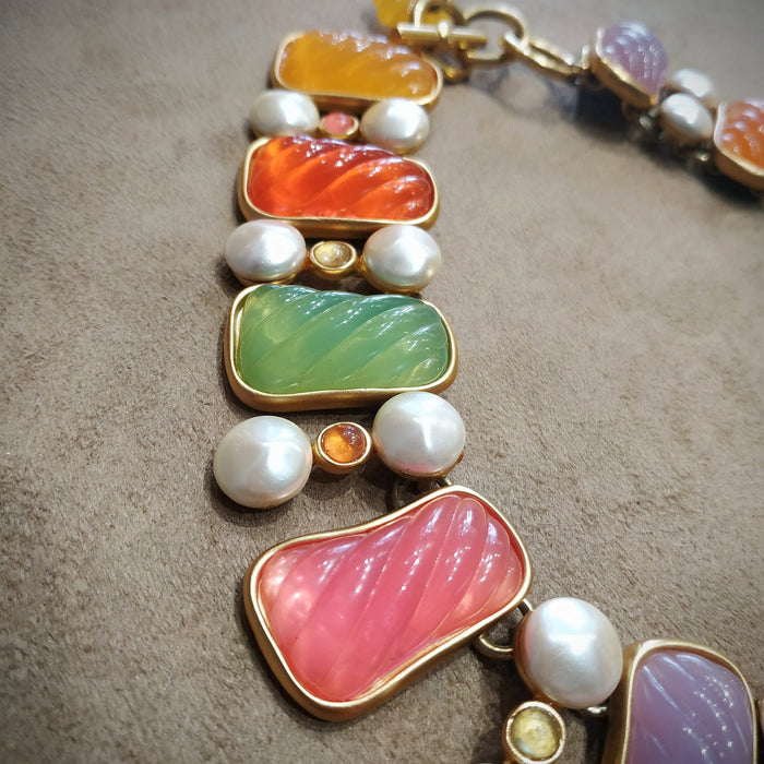 Anne Klein Statement Multicoloured Necklace - The Hirst Collection