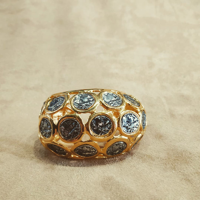Kenneth Jay Lane Golden Coin Bracelet - The Hirst Collection