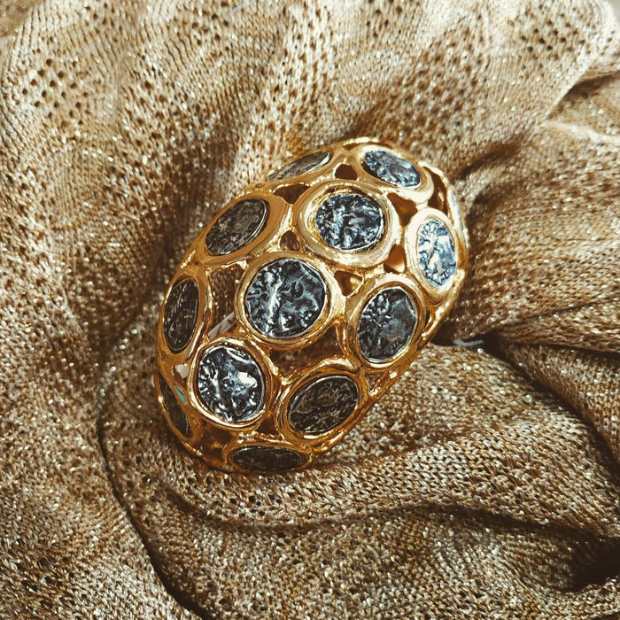 Kenneth Jay Lane Golden Coin Bracelet - The Hirst Collection
