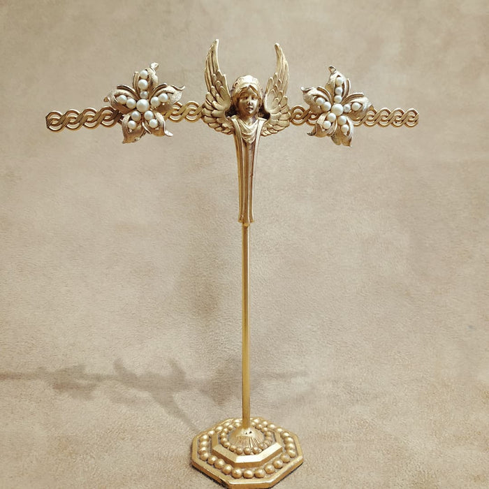 Trifari Vintage Star Pearl Earrings Clip On - The Hirst Collection