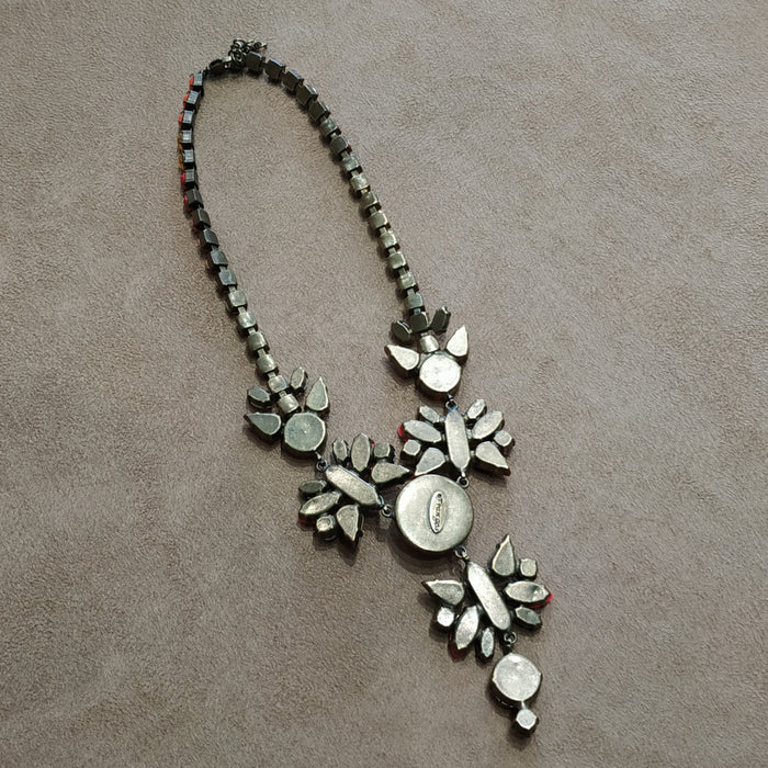 Frangos fire butterfly burnt orange  Necklace - The Hirst Collection