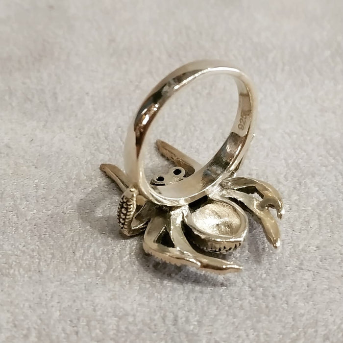 Spider Ring Silver Marcasite - The Hirst Collection