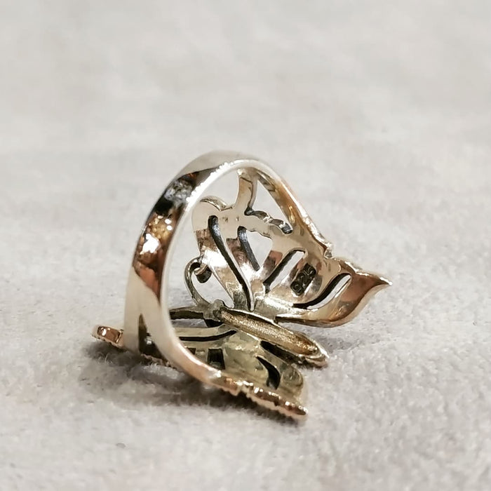 Butterfly Ring Silver Marcasite - The Hirst Collection