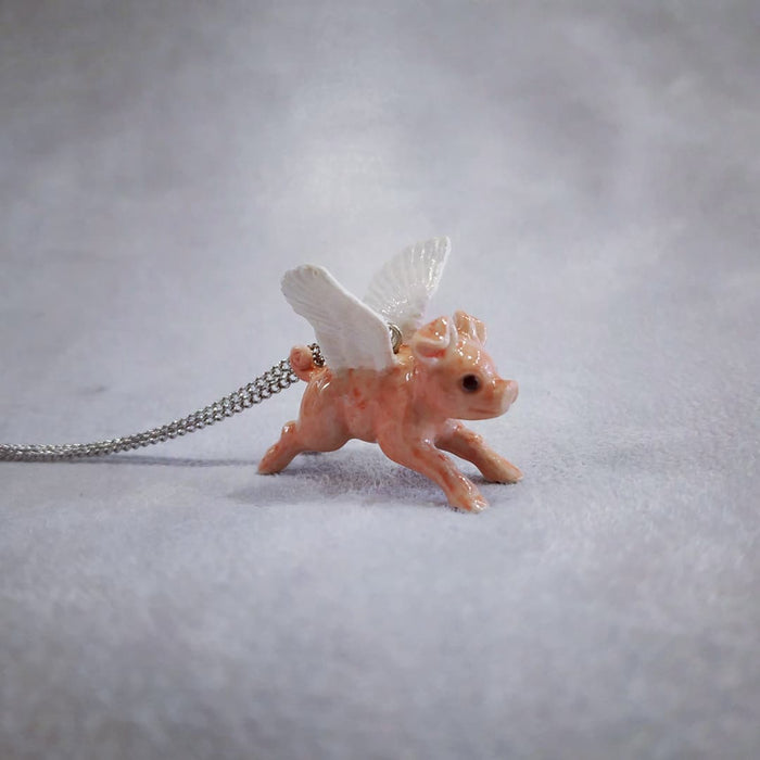 Flying pig Pendant by And Mary - The Hirst Collection