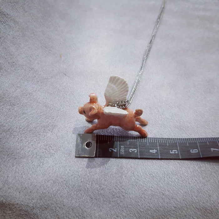 Flying pig Pendant by And Mary - The Hirst Collection