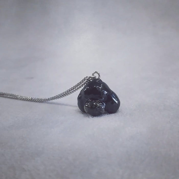 Black Poodle cockerpoo Head Necklace And Mary - The Hirst Collection