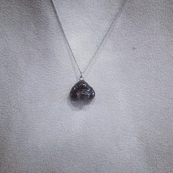 Black Poodle cockerpoo Head Necklace And Mary - The Hirst Collection