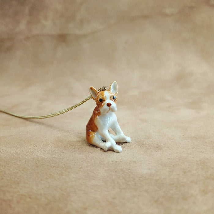 Boston’s Terrier pendant by And Mary in porcelaine - The Hirst Collection