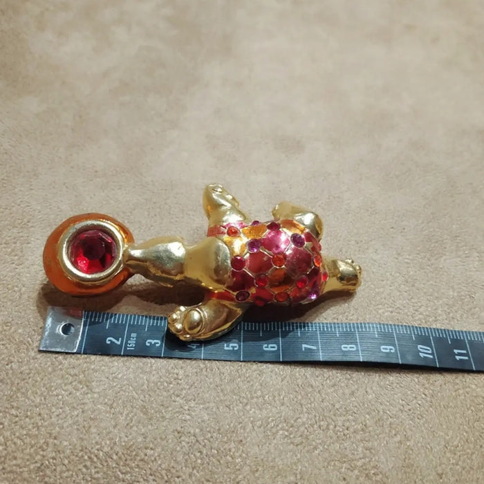 Jacky De G Chunky Circus Bear Brooch