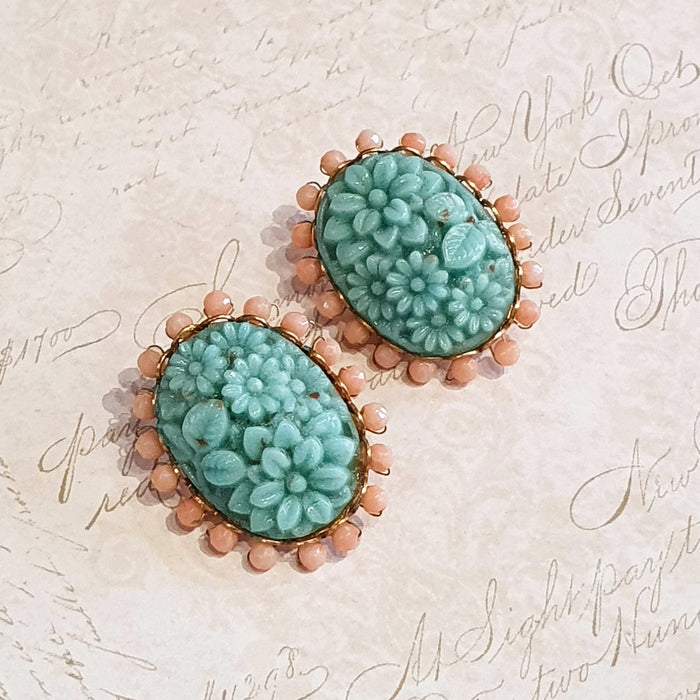 Askew London Turquoise coral earrings
