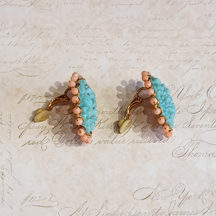 Askew London Turquoise coral earrings