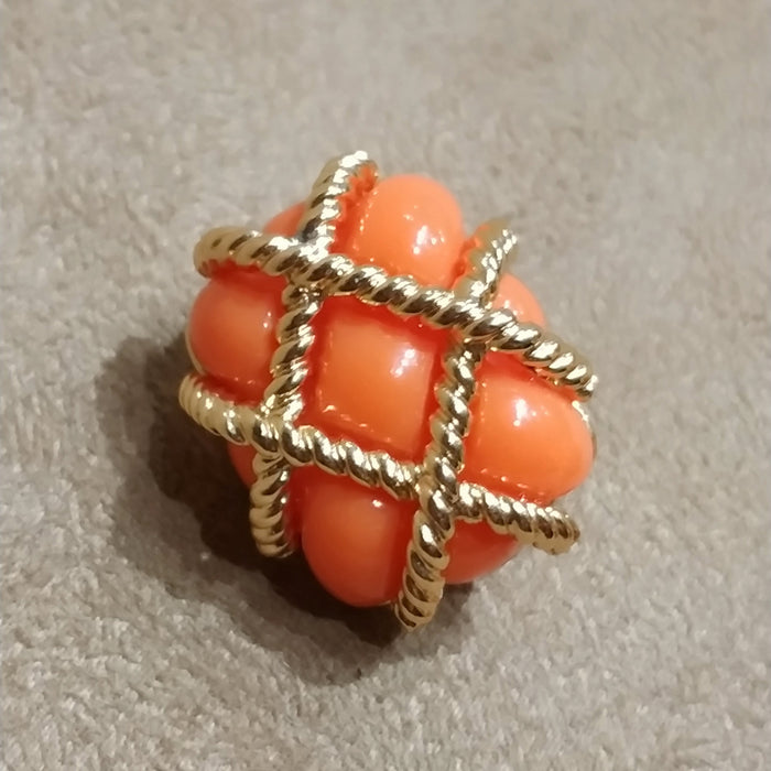 Kenneth Jay Lane Coral Wired Earrings