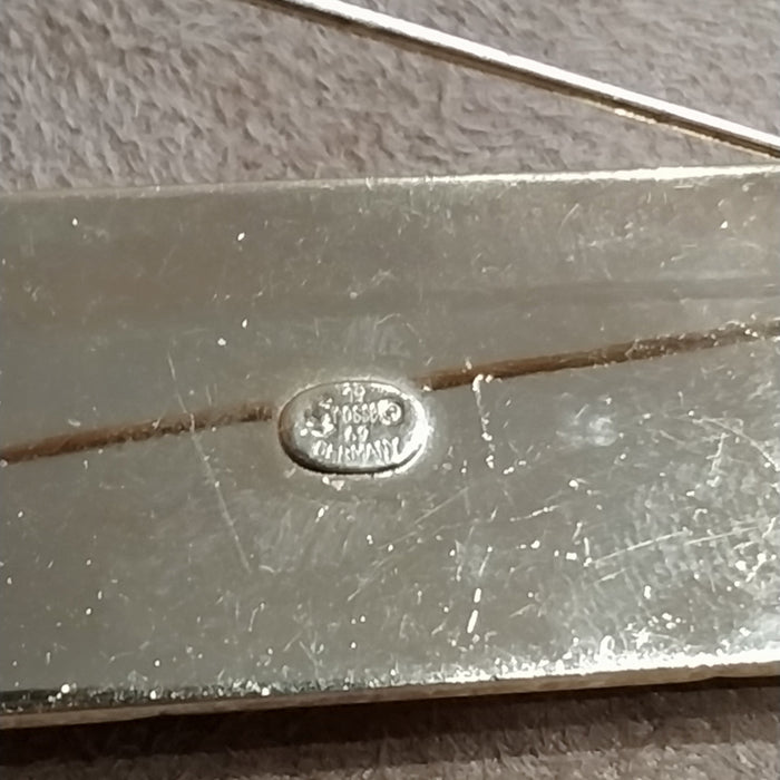 Chunky Gold Bar Vintage Brooch by Grosse Germany 1969