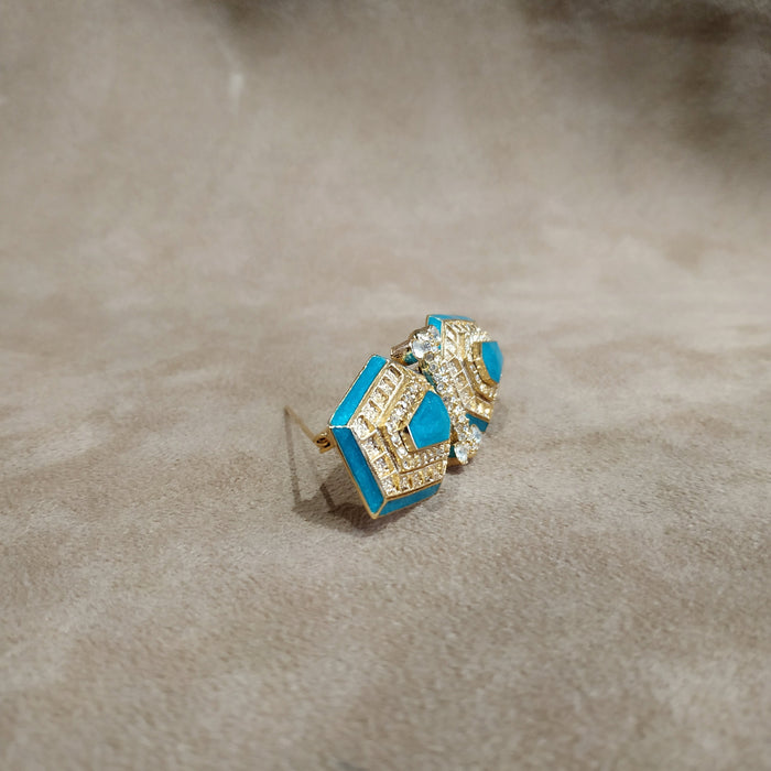 Vintage Balenciaga Turquoise Brooch