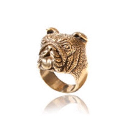 Bulldog Ring in Bronze - The Hirst Collection