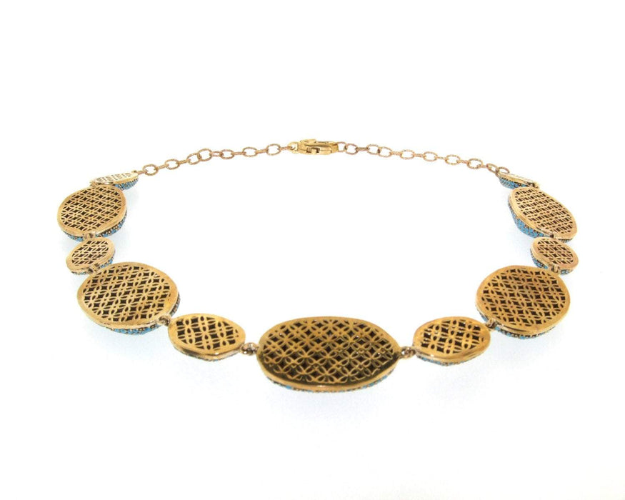 Amber Crystal Necklace Pebbles by JCM London - The Hirst Collection
