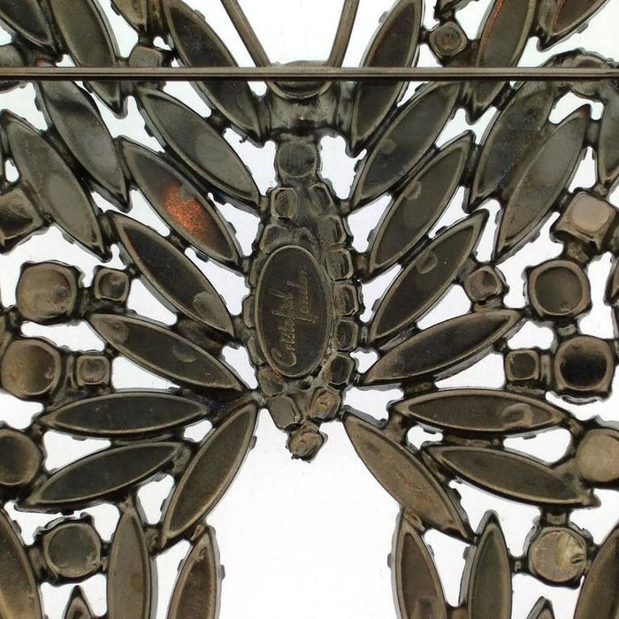 Large Butterfly brooch by Cristobal London in Crystal - The Hirst Collection