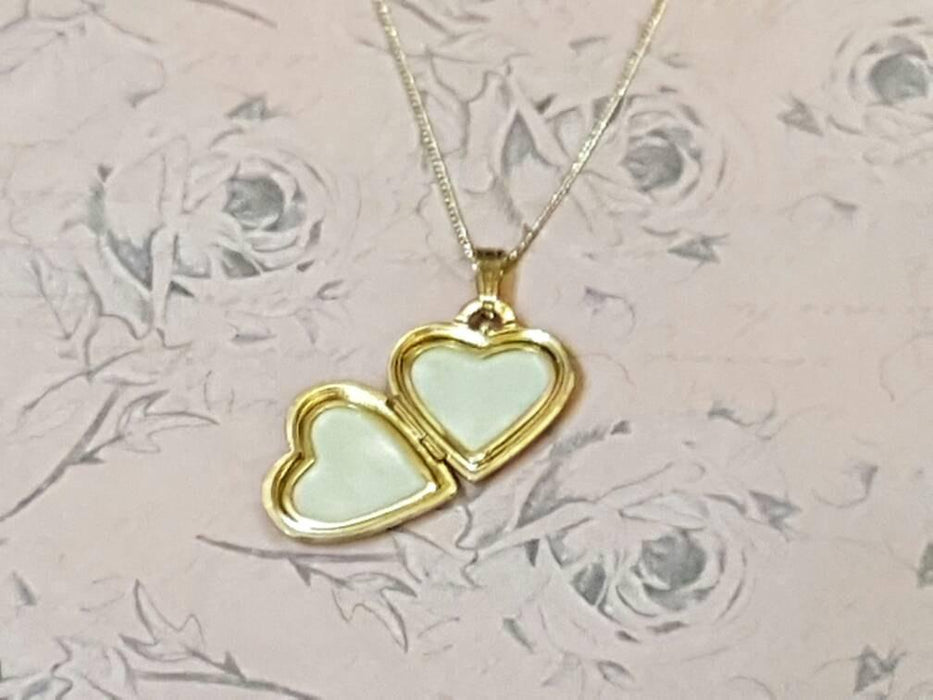Vintage Gold Locket Heart Gold Plated - The Hirst Collection