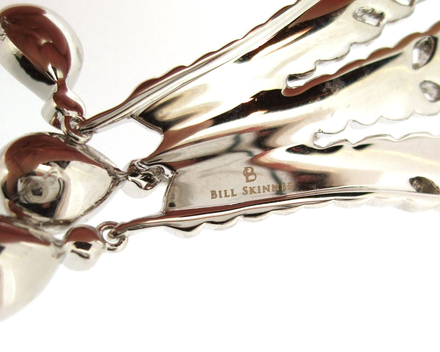 Prince of Wales Feathers Brooch Crystal Bill Skinner - The Hirst Collection
