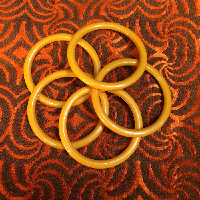 Bakelite Bangle Vintage Yellow Mustard - The Hirst Collection