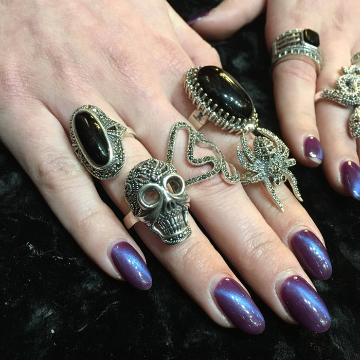 Spider Ring Silver Marcasite - The Hirst Collection