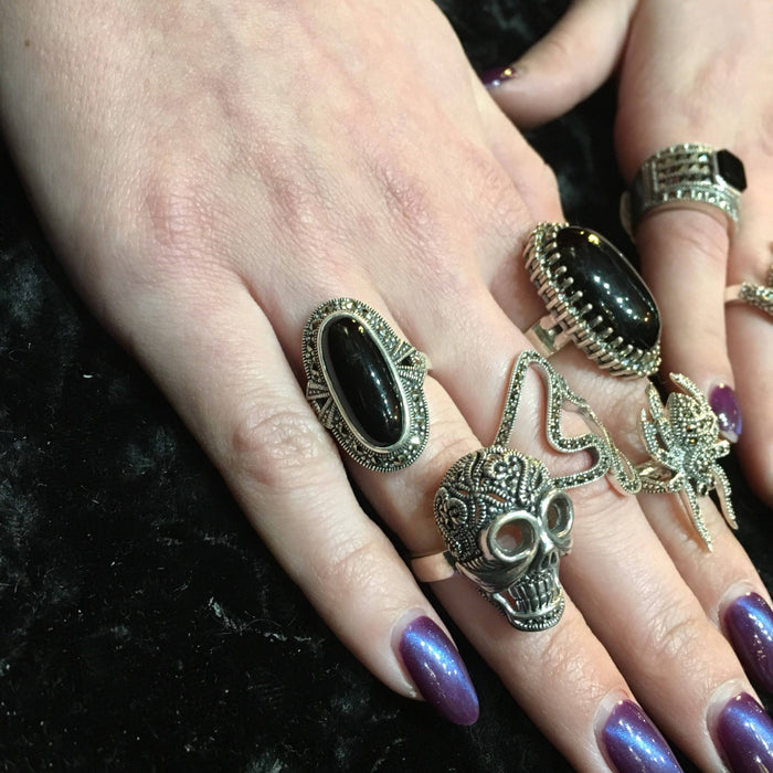 Spider Ring Silver Marcasite - The Hirst Collection