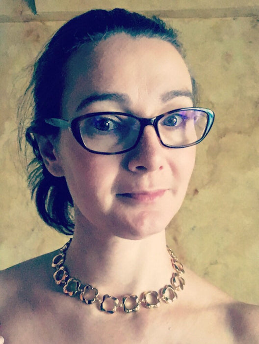 Orla Kiely Gold Plated Flower Choker Necklace - The Hirst Collection